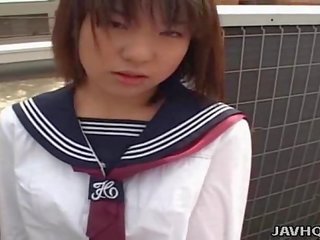 Japanese adolescent sucks dick Uncensored