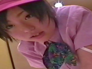 Japanese babe ( 18) with McDonald's uniform 003