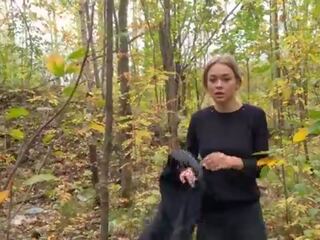 Crazy maniac was watching the daughter &excl; then he fucked her in the woods