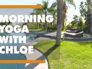 Morning yoga ends up in grand x rated film with Chloe Amour - itsPOV