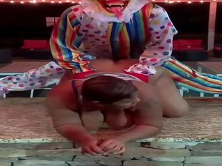 Gibby The Clown invents new adult film position called “The Spider-Man”