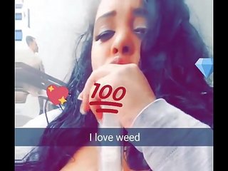 Big tits smoking bong