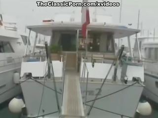 Hard sex film show in a yacht