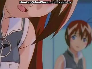 Super adult clip scene with anime mistress in glasses