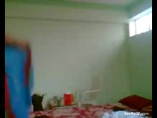 Ethnic couple having real sex on bed for the webcam