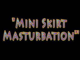 Gabby Quinteros Mini Skirt Masturbation
