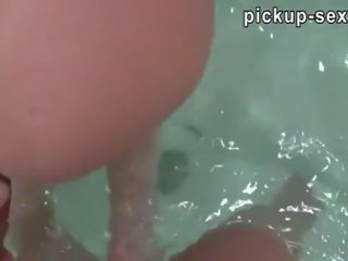 Czech lover Electra Angel anal pounded in jacuzzi for money