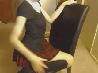 Teen honey lift her skirt and starts masturbating on cam paxcams.com