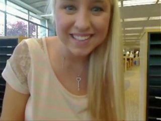 Tasha from www.Mysluttycams.com squirt in library yesterday