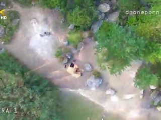 Nude beach sex, voyeurs mov taken by a drone