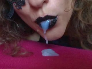 Black lips cum in my mouth latex gloves spit SlowMo <span class=duration>- 11 min</span>